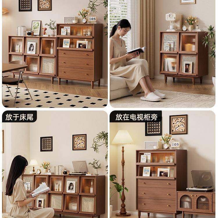 实木餐柜边985柜靠墙一茶柜书柜储物柜置物展示斗柜边水体柜,住宅家具,餐边柜,淘宝优惠券,粉丝福利购,淘宝优惠卷