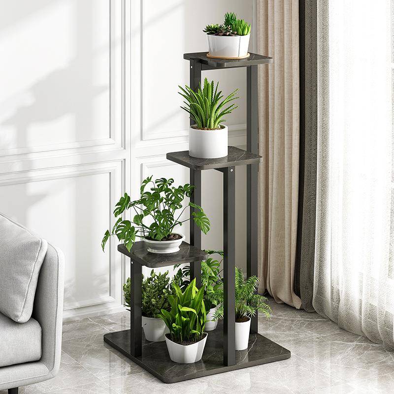 物轻奢花架客厅室内饰架阳台简约置花架绿萝架子落地式DTU装多层