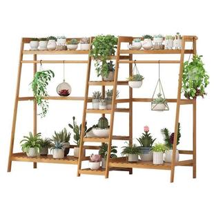 楠柜GMK式 花架子置物台架多层加大竹室内阳客厅绿萝吊兰盆架花装