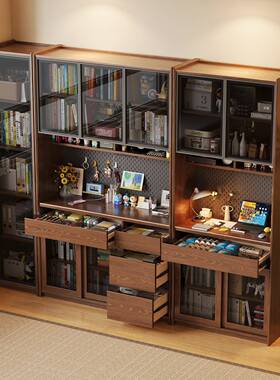 实木餐边柜大容储物古靠912#墙量一体式储物柜子中风黑胡置物柜桃