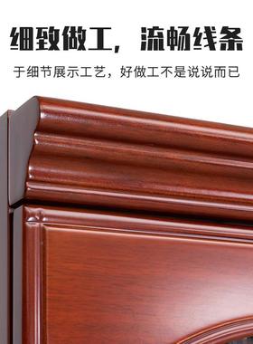 办公室柜子件EIR柜木质带抽锁料柜油漆贴实资木皮屉式书柜带玻璃