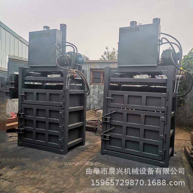 小型立式易拉罐废纸箱打包机