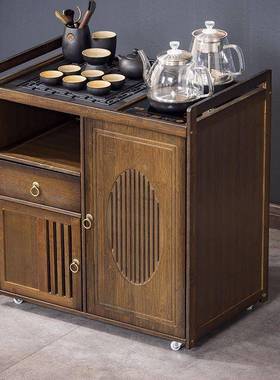 移动茶小茶台家茶用沙桌发边HMV几非实木茶几茶水具套装烧壶一体