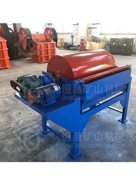 磁永磁滚筒式选机湿*98式铁矿磁选机梯高度强磁磁选机9001800型