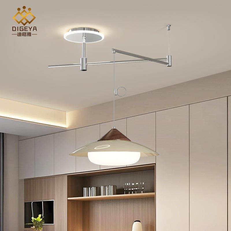 中990古风现代眼简约摇臂吊代简约全光谱现护飞灯碟客厅吧台灯个,家装灯饰光源,智能吊灯,淘宝优惠券,粉丝福利购,淘宝优惠卷