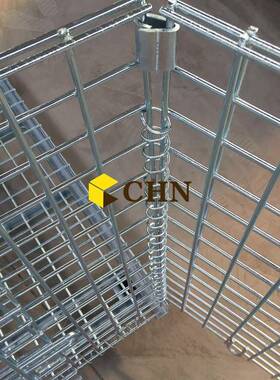 仓储周箱铁筐方转便流运输笼车间库房货物CJA存物储