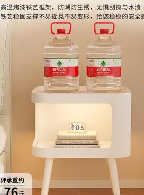 床柜家用卧艺室收纳储头物柜2一ZEX体夹缝窄边铁奶油风置物架025