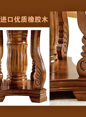 实木餐桌1.米现代简约圆SIO形饭店桌家桌用10人吃饭子8中式酒大圆