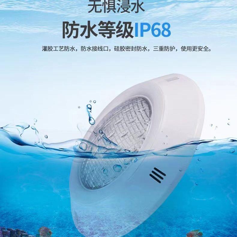 ld泳灯户外防水挂式水池灯低压e12VSN020水下池灯RGB七彩遥控水壁