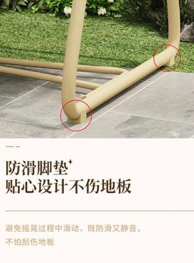 户花园秋千室家用室内摇椅阳吊篮单人吊椅吊ACY台床外外庭院网红