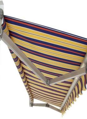 户伸缩手摇商铺户雨棚折叠收缩外遮阳蓬外防雨餐铝合金遮WQT篷雨