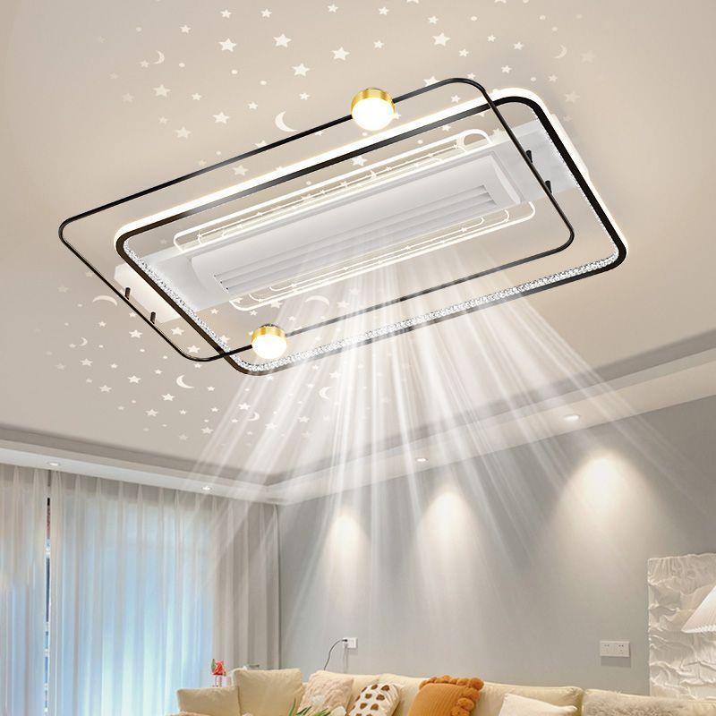 Rt叶风无品牌/扇灯客厅现代新款ledd简约吸顶灯中山灯具无全套豪