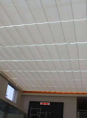 电动遮阳帘卷轴天棚UUT光帘北京式天蓬帘厂家定制型采顶天幕大帘