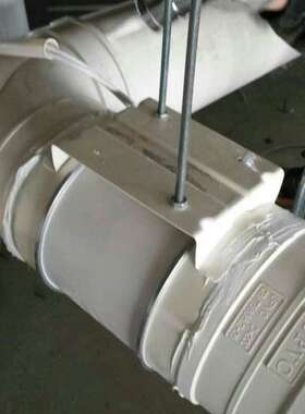 顶格 8寸斜流增压管道风机 PVC200mm 双速通风排气扇 强力送抽风