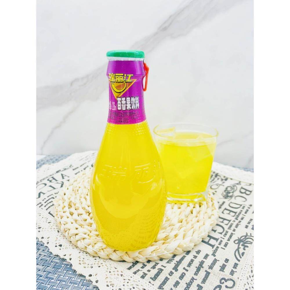 瑞丽江百香果汁饮料云南特产芒果汁酸角汁玻璃瓶网红小饮料226ml