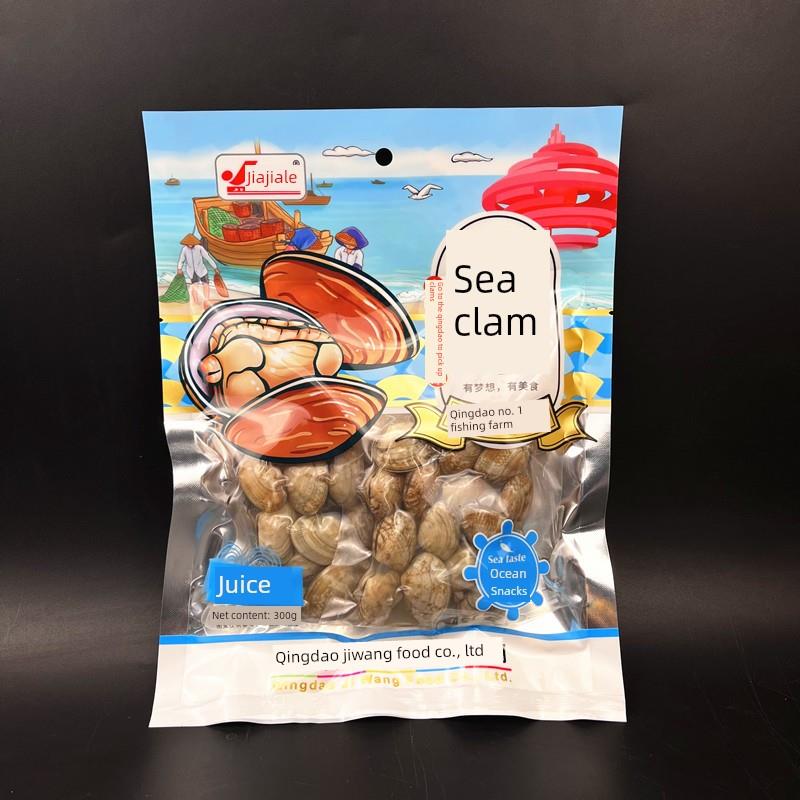 青岛特产杂色蛤海蛤蜊原汁熟食花蛤开袋即食海鲜零食带壳无沙真空