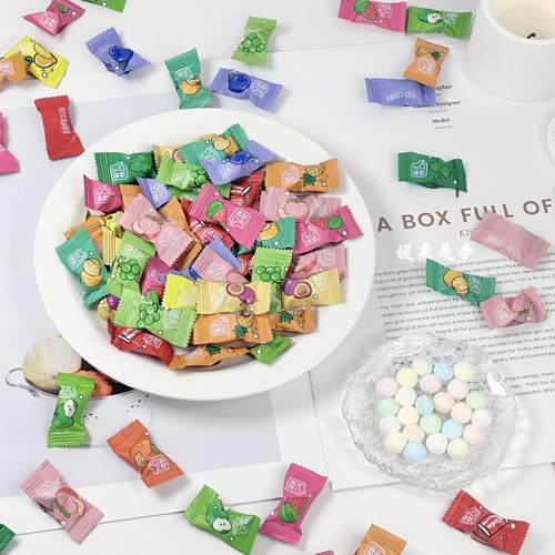 无糖水果味薄荷糖清新口气优质迎宾餐饮酒店前台休闲网红糖果散装