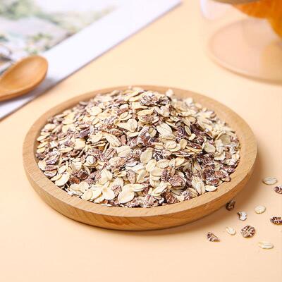 无蔗糖黑白麦片高纤混合营养早餐代餐懒人速食冲饮免煮速食1000g