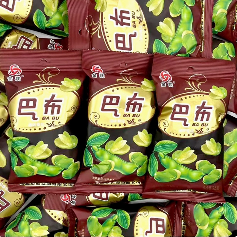 金联巴布油炸蚕豆炒货坚果即食微辣小包装兰花豆休闲零食办公小吃