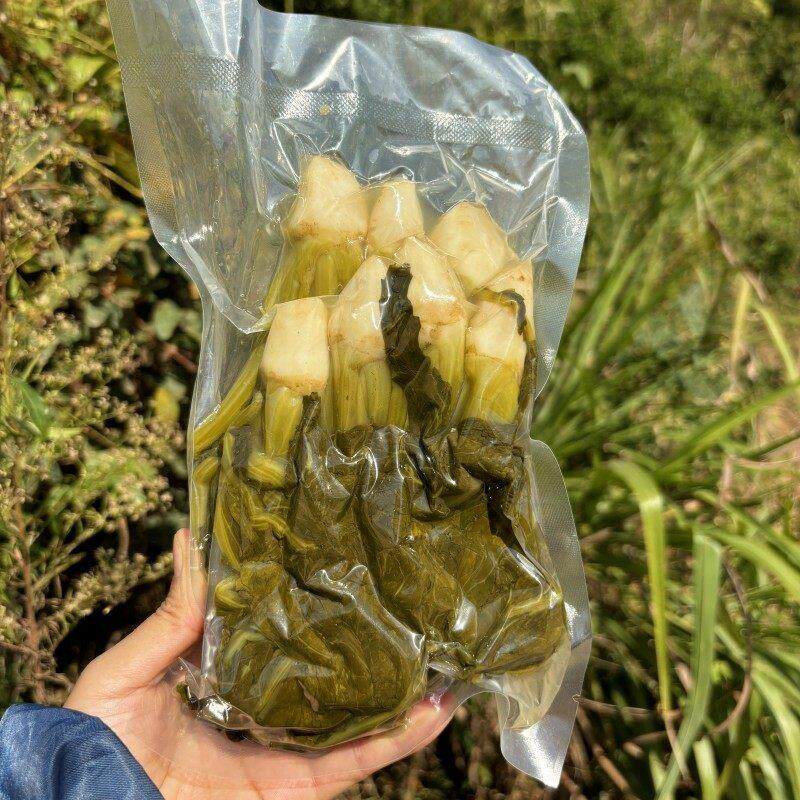 江西宜春农家特色腌整颗大头菜无盐开胃捞菜真空袋装半成品大头菜