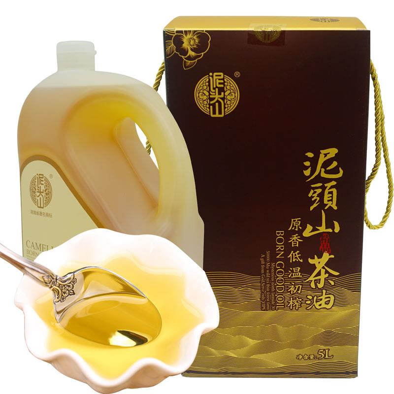 湖南常德特产桃源泥头山野生初榨茶籽油5升山茶油农家自榨食用油