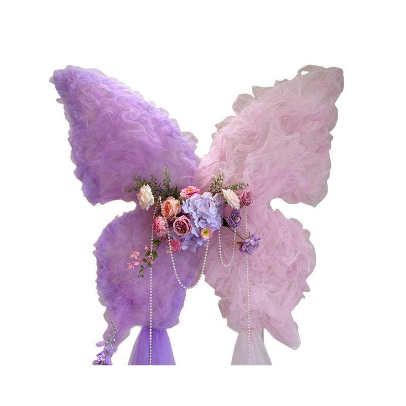 DIY梦网幻紫拼色色纱蝴仿蝶真花结婚装饰DIY紫色拍照背景墙婚礼生,节庆用品/礼品,陪嫁用品套装,淘宝优惠券,粉丝福利购,淘宝优惠卷
