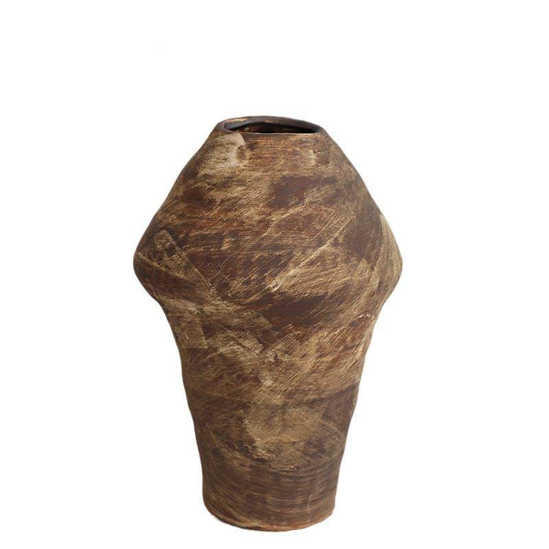 敦煌画侘寂油陶瓷花瓶陶瓶插花复古粗FDR手工民宿酒店摆件陶风罐,橡塑材料及制品,工业陶瓷,淘宝优惠券,粉丝福利购,淘宝优惠卷