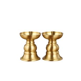 黄铜烛烛台一对家居佛堂奉台必结婚用龙凤呈供祥烛台有求243应烛