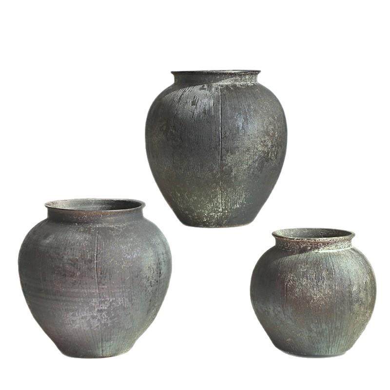 景德陶瓷花瓶复古旧手工酒店民摆宿诧寂风插花怀禅意件镇粗TYW陶,橡塑材料及制品,工业陶瓷,淘宝优惠券,粉丝福利购,淘宝优惠卷