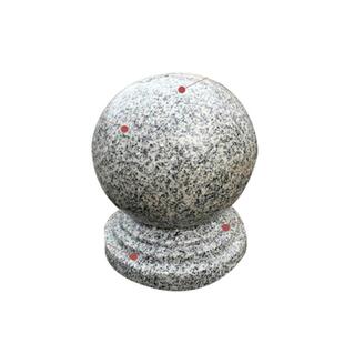 无品牌/厂停家供应大理石圆球件车场车挡车车石球摆挡石墩路障石