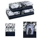 新式 仿中马毛相框首饰盒样板间卧工室床头柜品软装 托盘饰木H003制