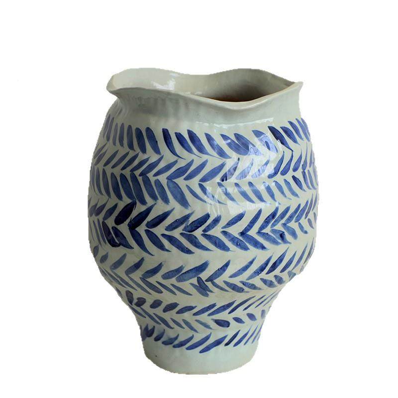 新中式创意青花陶瓷艺EKX术花瓶培现代家居绿高会档所民宿植水花,橡塑材料及制品,工业陶瓷,淘宝优惠券,粉丝福利购,淘宝优惠卷