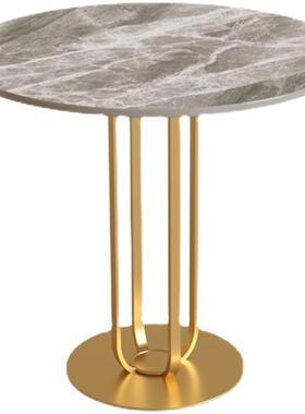 轻奢不锈钢几角几客厅小边茶几大沙58790理石小圆桌边几发阳台小