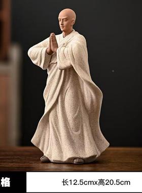 新禅中式紫砂和厅无心尚摆件QAQ意人物客装饰