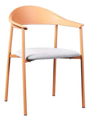 北书欧简约风扶手靠餐椅房啡厅奶茶店设计背师个性舒服久坐94070