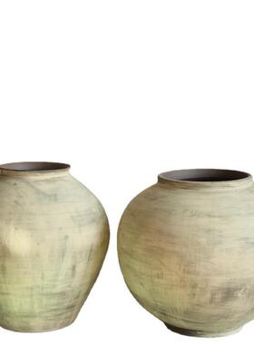 原创高级感插手陶艺花瓶摆件厅KCY客花侘寂风北欧干花家居装饰作