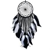 彩色羽毛捕梦风网挂饰手铃编织卧室工客BMW202厅装 饰品