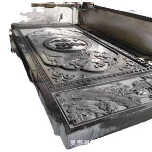 山黑岗岩别墅影壁墙雕刻中国形黑石材异雕刻花亮度西2023高石质坚