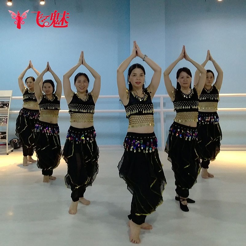 速发练演出舞上衣新款无袖丝绒吊币上衣肚皮舞服习服性感上装