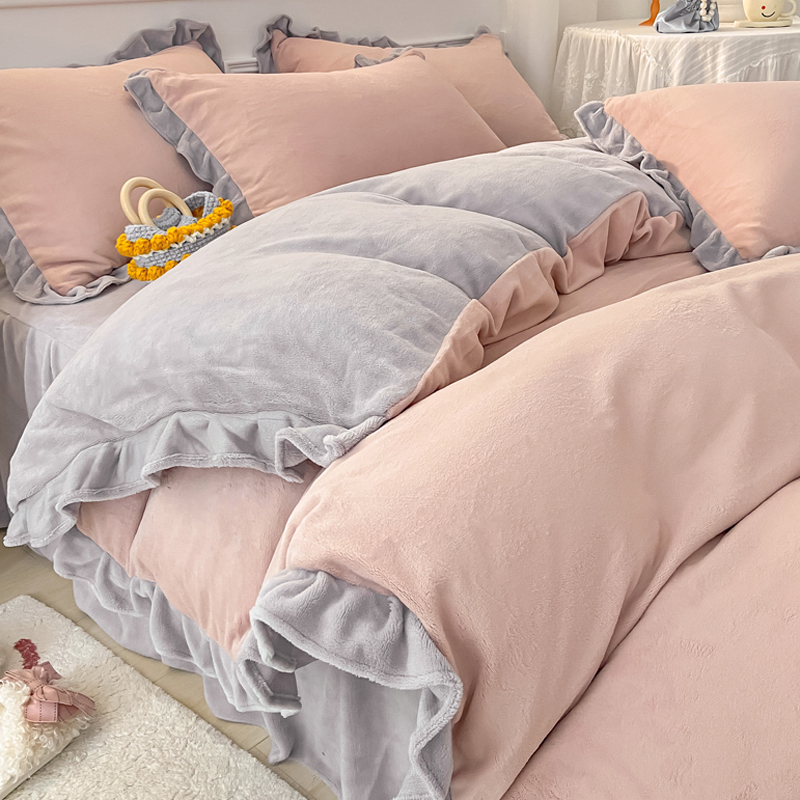 速发冬0法兰珊瑚绒单件宿舍15天02x0x20单双人1.5孩牛奶绒被罩