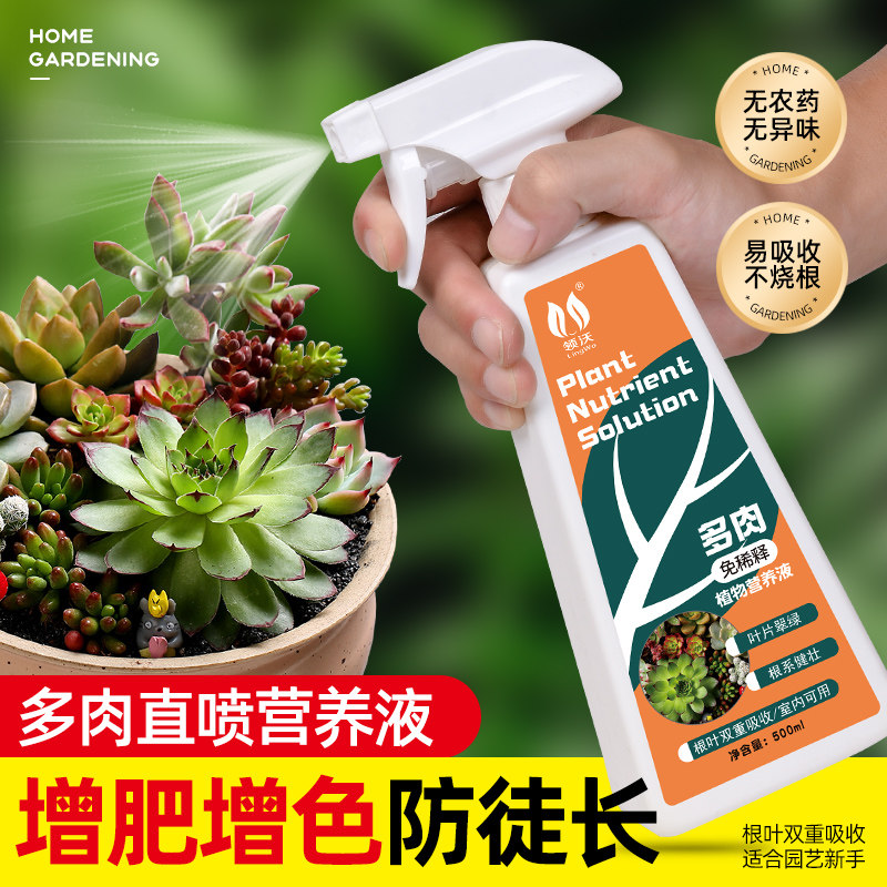 免稀释多肉营养液肥料肉肉植物生H根增色盆栽通用型水溶肥