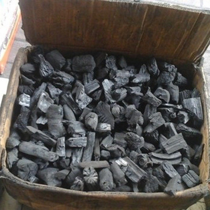 现货速发荔枝木炭碎木炭烧烤炭果木碳烧烤碳户外烧烤炭5斤装
