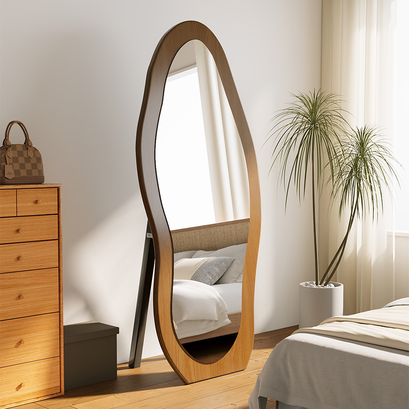 速发全身镜家落客厅用地镜壁挂异衣高级感穿衣镜卧室试型梳妆镜子