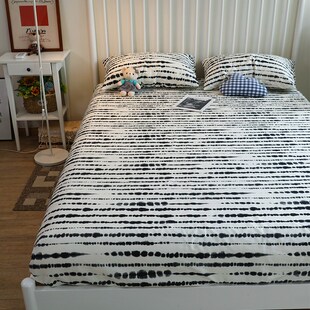 速发1约风纯棉.用单件床笠床垫保护套床罩全棉简家2米1.8m