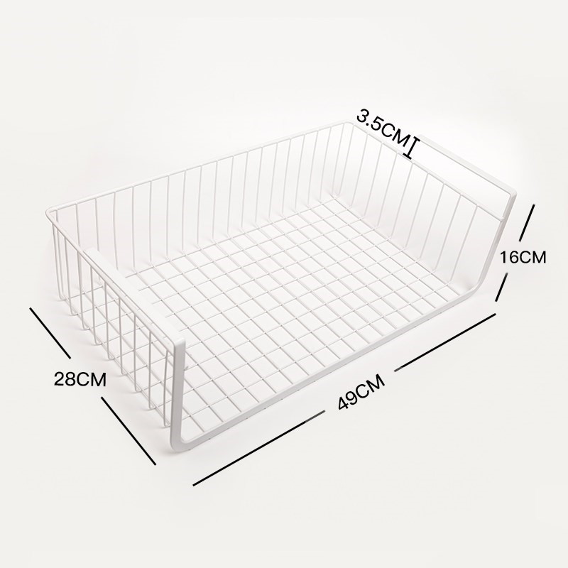速发加粗款衣柜收架物篮桌下厨房橱柜架吊柜置挂架隔板分层置物架