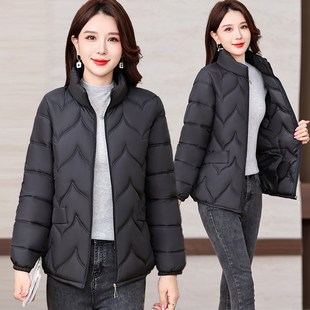 速发中老妈装保暖小棉衣短款中年妈年装秋冬季洋气羽绒棉外服套棉