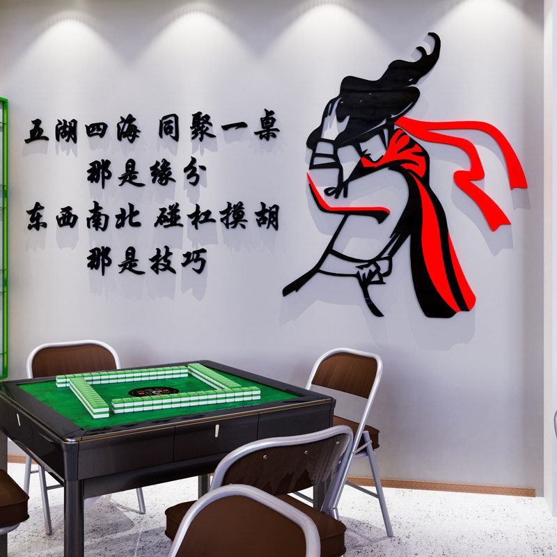 速发馆厅房装修设计主题墙壁纸贴画室墙面装饰物用品布置