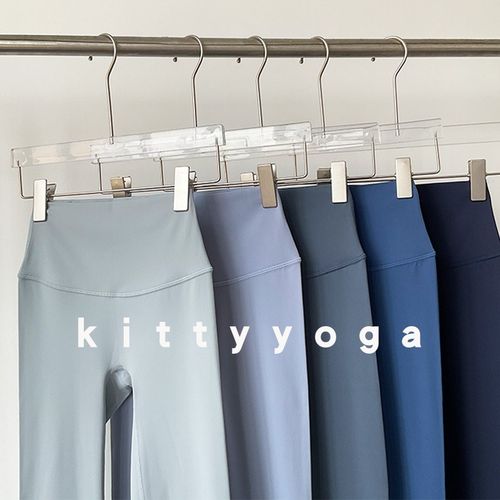 速发瑜伽色蓝裤系FavBlue裸感提臀四裤通用高腰九分弹力打底季运