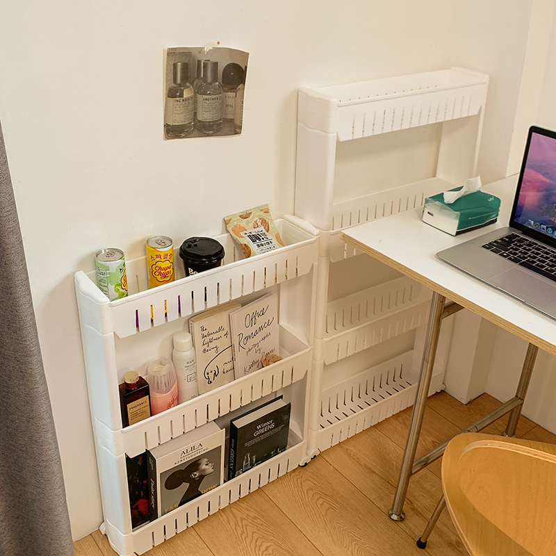 速发缝窄房隙置物架门后夹缝收纳柜冰箱厨极超窄边缝卫生间储物小