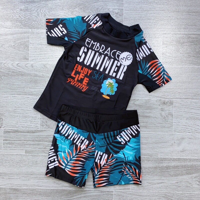 速发速er外单中大童夏干冲浪服沙滩防尴尬游泳b季防晒分体泳装
